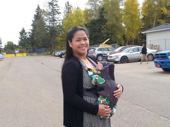 baby and mom