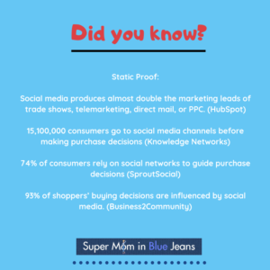 Social Media Marketing Strategy - Super Mom in Blue Jeans