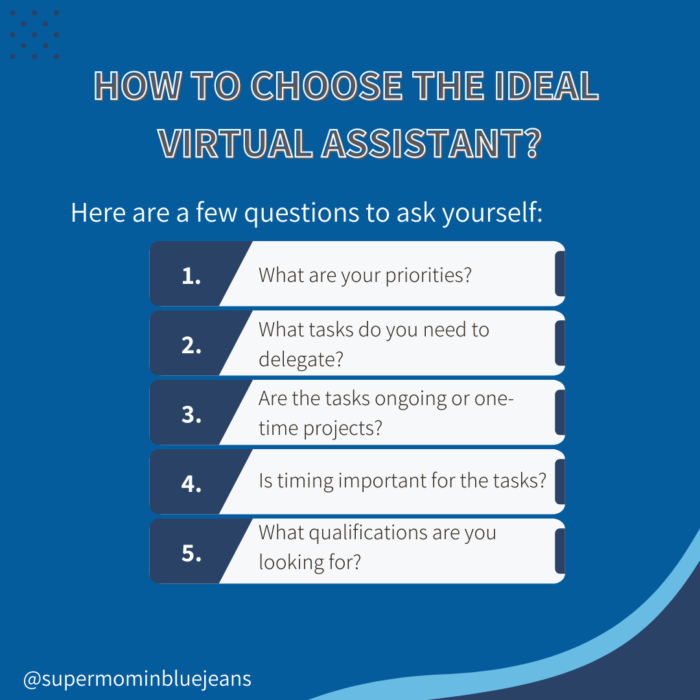 how to choose the ideal virtual assistant